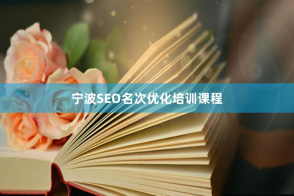 宁波SEO名次优化培训课程